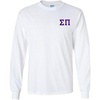 Sigma Pi Flag Long Sleeve T-Shirt(White)