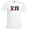 Sigma Pi Lettered V-Neck T-Shirt(White)