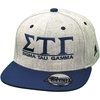 Sigma Tau Gamma Flatbill Snapback Hats Original(Heather/Navy)