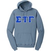 Sigma Tau Gamma Pigment-Dyed Lettered Hooded Sweatshirt(Mist)