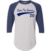 Sigma Tau Gamma Tail Year Raglan(Grey W/Navy Blue)