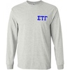 Sigma Tau Gamma World Famous Crest Long Sleeve T-Shirt(Light Grey)