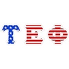 Tau Epsilon Phi American Flag Greek Letter Sticker
