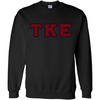 Tau Kappa Epsilon Lettered Crewneck(Black)