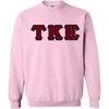 Tau Kappa Epsilon Lettered Crewneck(Light Pink)
