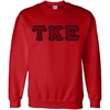 Tau Kappa Epsilon Lettered Crewneck(Red)