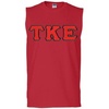 Tau Kappa Epsilon Lettered Sleeveless Tees(Red)