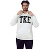 Tau Kappa Epsilon TKE Arched Greek Letter Hooded Sweatshirt(White)