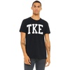 Tau Kappa Epsilon TKE Arched Greek Letter T-Shirt(Black)