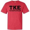 Tau Kappa Epsilon TKE Greek Heavyweight T-Shirt(Red)