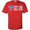 Tau Kappa Epsilon TKE Greek Letter American Flag Tee(Red)