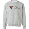 Tau Kappa Epsilon TKE Logo Crewneck Sweatshirt(Sports Grey)