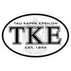 Tau Kappa Epsilon TKE Oval Crest Sticker