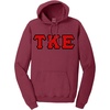 Tau Kappa Epsilon TKE Pigment-Dyed Lettered Hooded Sweatshirt(Merlot)