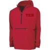 Tau Kappa Epsilon TKE Tackle Twill Lettered Pack N Go Pullover(Red)