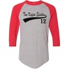 Tau Kappa Epsilon TKE Tail Year Raglan(Grey W/Red)
