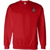 Tau Kappa Epsilon TKE World Famous Crest – Shield PATCH Crewneck Sweatshirt(Red)