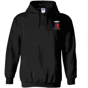 Greekgear Sigma Phi Epsilon SigEp Crest – Shield Emblem Hooded Sweatshirt(Black)