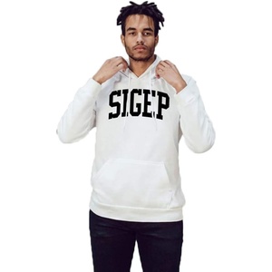 Greekgear Sigma Phi Epsilon SigEp Nickname Hooded Sweatshirt(White)