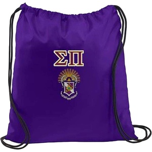 Greekgear Sigma Pi Crest Shield Cinch Sack