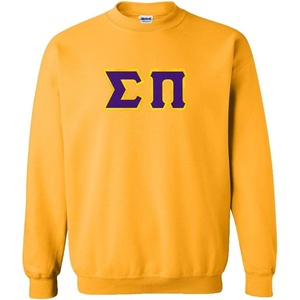 Greekgear Sigma Pi Lettered Crewneck(Athletic Gold)