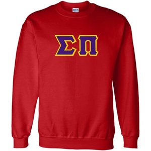 Greekgear Sigma Pi Lettered Crewneck(Red)