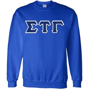 Greekgear Sigma Tau Gamma Lettered Crewneck(Royal Blue)