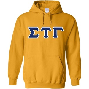 Greekgear Sigma Tau Gamma Lettered Hooded Sweatshirt(Athletic Gold)