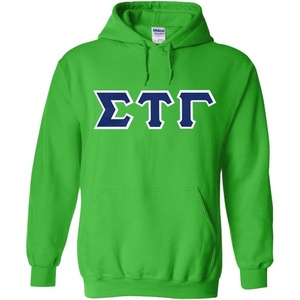 Greekgear Sigma Tau Gamma Lettered Hooded Sweatshirt(Irish Green)