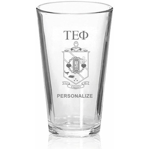 Greekgear Tau Epsilon Phi Mixing Glass Transparent