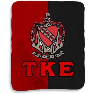 Greekgear Tau Kappa Epsilon TKE Two Tone Sherpa Lap Blanket