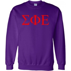Sigma Phi Epsilon SigEp World Famous Greek Crewneck(Purple)