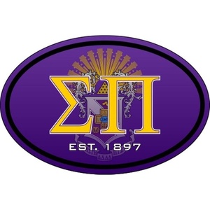 Sigma Pi Color Oval Decal