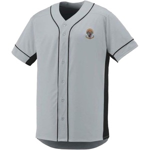 Sigma Pi Fraternity Crest Slugger Baseball Jersey(Silver/Black)