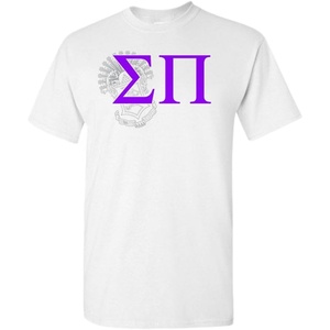 Sigma Pi Greek Crest T-Shirt(Light Grey)