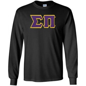 Sigma Pi Lettered Long Sleeve(Black)
