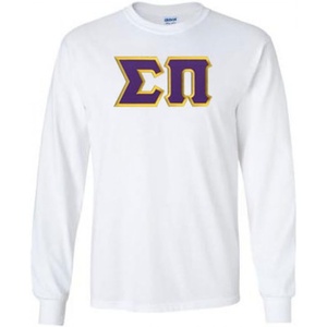 Sigma Pi Lettered Long Sleeve(White)