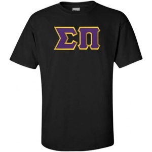Sigma Pi Lettered T-Shirt(Black)