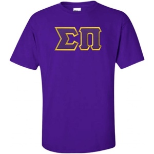 Sigma Pi Lettered T-Shirt(Purple)
