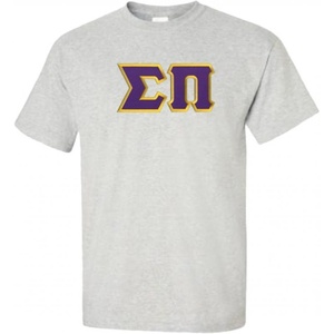 Sigma Pi Lettered T-Shirt(Sport Grey)