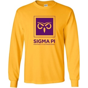 Sigma Pi Logo Long Sleeve Tee(Gold)