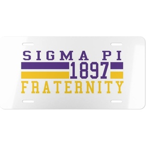 Sigma Pi Year License Plates