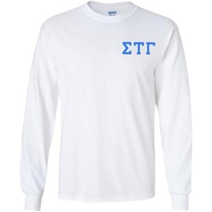Sigma Tau Gamma Flag Long Sleeve T-Shirt(White)