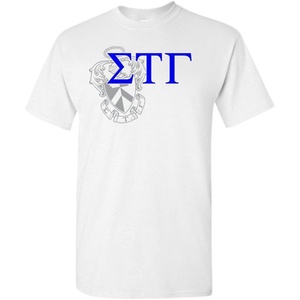 Sigma Tau Gamma Greek Crest T-Shirt(Light Grey)