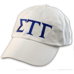 Sigma Tau Gamma Letter Hat(White/Blue)