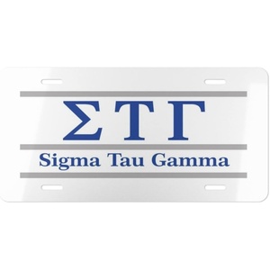 Sigma Tau Gamma Lettered Lines License Covers