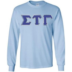 Sigma Tau Gamma Lettered Long Sleeve(Light Blue)
