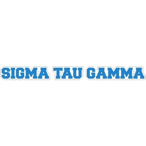 Sigma Tau Gamma Long Window Sticker