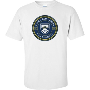 Sigma Tau Gamma Shield Short Sleeve Tee(White)