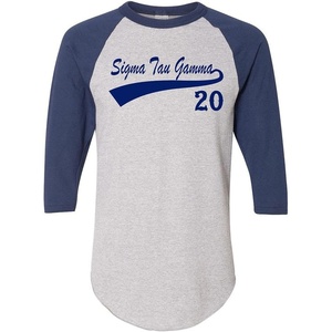 Sigma Tau Gamma Tail Year Raglan(Grey W/Navy Blue)